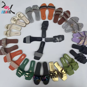 Cheap African Women's <b>slippers</b> Big Size <b>Summer</b> Fashion Rubber Sole Women's Pantoufles Lady Sandalia Mixed Design Wholesale - Product Image 1