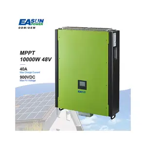 EASUN欧盟免费送货3.5kw 5.5kw 5KW 8kw 10 KW带MPPT充电控制器的混合太阳能逆变器