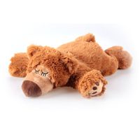 Jouets en peluche pour enfants créatifs, chauffables au micro-ondes, en forme d'animaux en peluche, vente en gros, jouets sensoriels lestés, chiots en peluche, rembourrage en coton PP