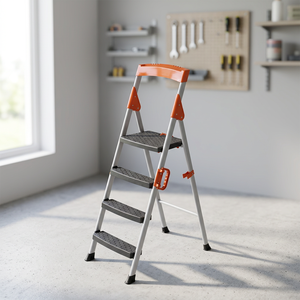 Promax PPM-709 escabeau moderne 9 + 1 marches Ultimate Access & Safety Capacité de charge de 120KG pour l'entrepôt et l'utilisation des outils - Product Image 4