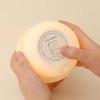 Lampe de chevet pour enfants en forme de champignon mignon en silicone souple, avec commande tactile, rechargeable, lumière chaude, décoration de chambre d'enfant