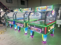 Nouvelle conception, grande machine à monnayeur pour enfants, de type grue, avec lumières fantaisie, en plastique, pour jeu de football de table d'intérieur