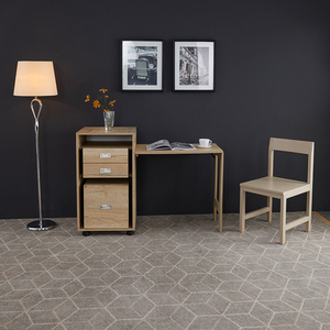 Furnitur Rumah Kreatif Meja Kantor Dapat Diperpanjang Kayu dengan Kabinet Penyimpanan untuk Apartemen - Product Image 4