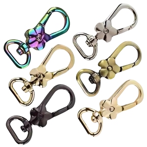 彩虹彩色锌合金龙虾爪卡钩旋转扳机夹手提包钱包卡环 - Product Image 6