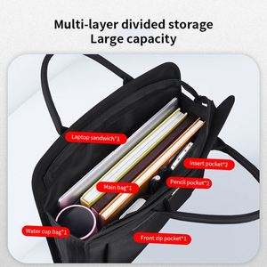 High Quality Black Executive Business Briefcase PU Leather Conference Bags for <b>File</b> <b>Storage</b> Travel Office 15.6 Inches Laptop Bag - Product Image 5