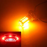 Super lumineux 1156 1157 t20 12v 69smd 3030 canbus blanc jaune rouge clignotant t25 ampoule led