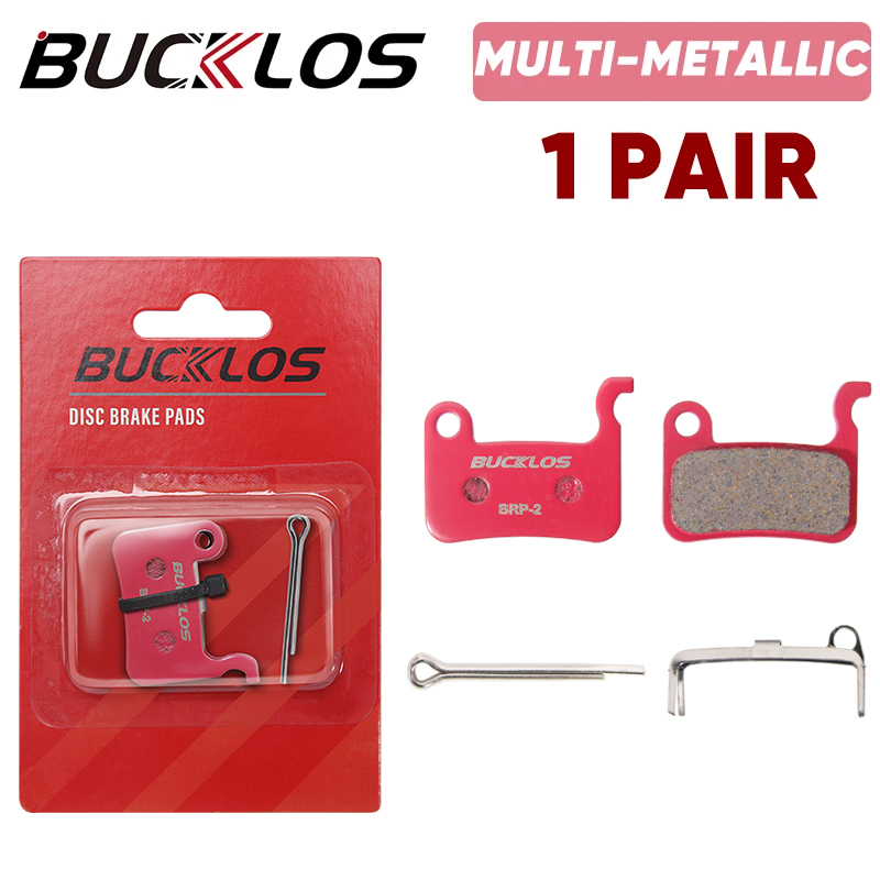 4 Paia Di Pastiglie Freno A Disco Semimetalliche BUCKLOS BRP-02 - Compatibili Con Shimano M06, M07Ti, ZOOM