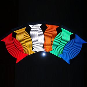 Autocollants réfléchissants pour moto, autocollants décoratifs pour jantes de 18 pouces, bande de jante, signalisation d'avertissement, autocollants auto-adhésifs pour voiture, accessoires automobiles - Product Image 6