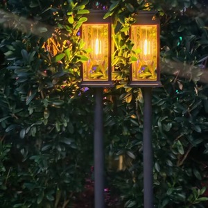 Lampe de jardin LED blanc chaud, éclairage extérieur pour pelouse et allée, matériau ABS, 1,2 V, alimentée par énergie solaire, lumière de paysage - Product Image 3