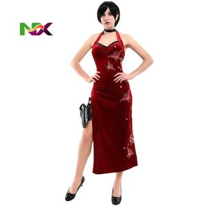 Disfraz de Cosplay de Ada Wong con Cheongsam de Resident <span class=keywords><strong>Evil</strong></span> <span class=keywords><strong>4</strong></span> Remake, Atuendo para Juegos y Escenarios - Product Image 1