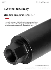 Foret à noyau diamanté turbo avec queue hexagonale pour le perçage du béton, de la maçonnerie, des blocs de ciment, en acier soudé - Product Image 2
