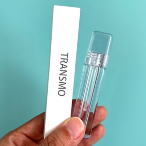 Tubes carrés transparents en plastique pour rouge à lèvres liquide et huile à lèvres, écologiques, 4 ml, tubes vides en cristal pour brillant à lèvres, vente en gros de cosmétiques - Product Image 1