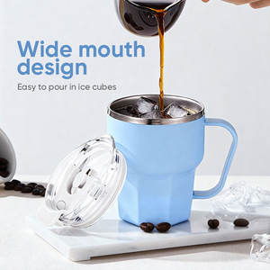 Tasses à café en acier inoxydable 304 à double paroi, impression personnalisée, anti-fuite, 360 ml, 600 ml, mugs à café isolés pour les voyages - Product Image 6