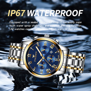 Montre de luxe BINBOND, calendrier lumineux, étanche 30M, polyvalente, sportive, bracelet en acier, montre à quartz - Product Image 4