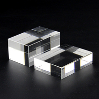 Cube de cristal HBL K9 sculpté, base de présentation personnalisée pour décoration intérieure, accessoires de photographie et artisanat
