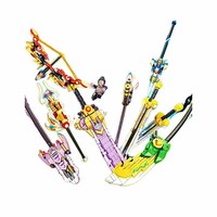 Héroes de los Tres Reinos, Espadas y Armas, Bloques de Construcción de Partículas Pequeñas para Niños, Juguetes para Niños