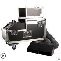 Machine à brouillard basse DJS 3000W noire en bois avec double tube, capacité 20kg+, douce et non toxique pour applications gaming