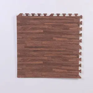 קצף לשחק פאזל מחצלות עץ גרגר רך ללא להחליק משטח צעצוע די מחליק שטיח מפחיתים את הרעש