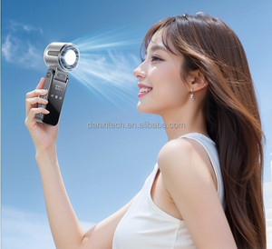 Portable Mini Folding <strong>Neck</strong> Fan with Cooling Function, 4000mAh Rechargeable Handheld Fan, 3 Colors Optional - Product Image 3