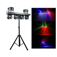 Barre en T Portable avec interrupteur au pied DJ éclairage LED Kit de système d'éclairage de barre de fête Derby laveuse tête mobile Led éclairage de scène