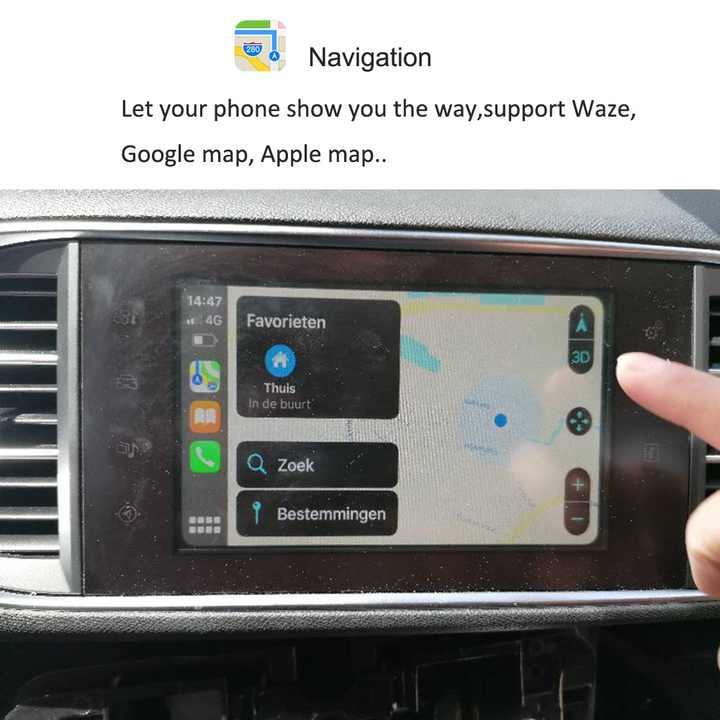 Apple CarPlay マルチメディアビデオインターフェース ジャガー 車