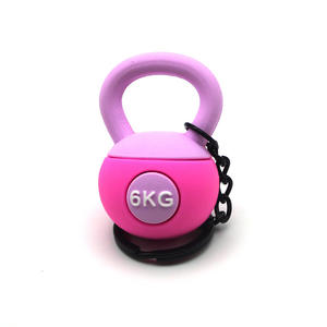 Porte-clés Kettlebell Série Fitness Tendance, Pendentif PVC Écologique, Accessoire pour Téléphone Portable, Sac à Dos, Vêtements, <span class=keywords><strong>Cadeau</strong></span> Sportif - Product Image 5