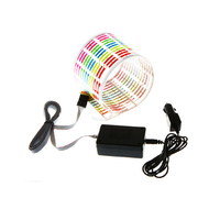 Autocollant d'égaliseur pour pare-brise de voiture, lumière néon EL, activé par le rythme musical, coloré, écologique, pour mise à niveau et personnalisation sonore