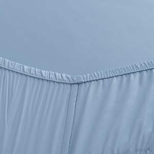 Fabriqué en fibre de bambou 100% pour <span class=keywords><strong>matelas</strong></span> jusqu'à 35 cm - 100% doux - Sensation hôtelière - Style uni (Bleu ciel <span class=keywords><strong>90x200</strong></span>) - Product Image 5