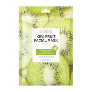 Mascarilla Facial SADOER de 25 ml Hidratante, Reparadora, Iluminadora y Refrescante con Naranja, Cereza, Café, Arándano, Cítricos y <span class=keywords><strong>Kiwi</strong></span> - Product Image 6