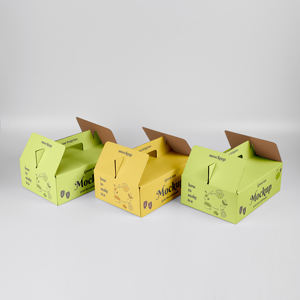Caja plegable de papel para cerezas personalizada por el fabricante, caja de embalaje para almacenamiento de frutas de cartón ecológico. - Product Image 2