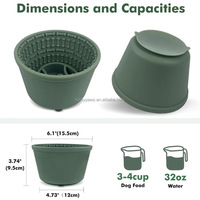 Pot à lécher pour chien en silicone, grand format, 32 oz (4 tasses), pour l'été, avec ventouse, pour toutes les races