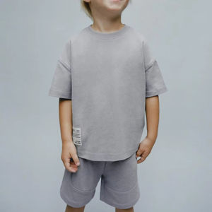 कपास के बच्चे गर्मियों में बाइकर शॉर्ट्स पहने हुए बच्चों के कपड़े - Product Image 2