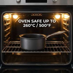 <span class=keywords><strong>Casserole</strong></span> hybride <span class=keywords><strong>professionnelle</strong></span> 5 plis avec revêtement en acier inoxydable SS304, anodisée dure, pot à lait, compatible induction, poignée en acier inoxydable moulé, compatible four, 2,0-3,0 L - Product Image 5