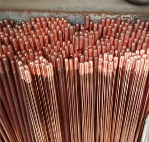Custom Size Factory Wholesale Price Copper Clad Steel Copper-Bonded Ground Rod Earthing Rods Supplier