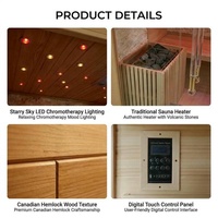 Kompor Listrik Hemlock Modern untuk Luar Ruangan  Ruang Sauna Uap Konstruksi Kayu Solid Ramah Lingkungan  Paling Laris