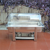 Haute qualité 9L rouleau haut chauffe-plat grand clair en acier inoxydable électrique chauffe-plats restauration buffet hôtel Restaurant cuisine