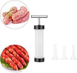 Juego de 3 jeringas de plástico para salchichas DIY, herramientas de cocina ecológicas, aptas para lavavajillas, para tubos de relleno manual de carne - Product Image 4