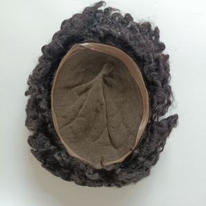 Prêt Expédition Grand Stock <span class=keywords><strong>Bouclés</strong></span> Tout PU Dentelle <span class=keywords><strong>Cheveux</strong></span> Patch Perruques Noir Hommes Toupet pour <span class=keywords><strong>Homme</strong></span> Afro <span class=keywords><strong>Cheveux</strong></span> Prothèse Avec Des <span class=keywords><strong>Cheveux</strong></span> Indiens - Product Image 3