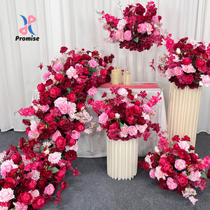 Roses artificielles rouges et roses, parfaites pour les décorations <span class=keywords><strong>de</strong></span> fond <span class=keywords><strong>de</strong></span> mariage et les centres <span class=keywords><strong>de</strong></span> <span class=keywords><strong>table</strong></span> - Product Image 1