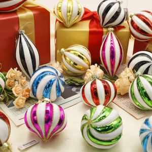 Adornos Navideños, Bolas de Navidad Coloridas, Adornos para Árboles, Decoración del Hogar, 8*8cm, Adornos de Navidad 6*13cm - Product Image 1