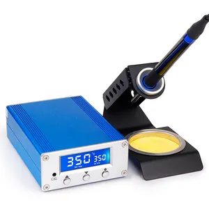 Portable Mini Lug-In Pegangan Besi Led Display Pemanasan Cepat 75W T12 Alat Las Solder Solder Iron Station