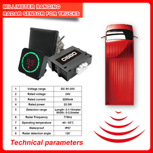 Sensor de Estacionamiento de 9-36V para Camión/Autobús, Sistema de Alerta de Proximidad con Detección PWAS de 10M - Product Image 5