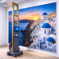LINCJET LC-A2 DX7 Dual Printhead Printer Dinding UV Kecepatan Tinggi Mesin Cetak Dinding Digital Profesional untuk Produksi Massal