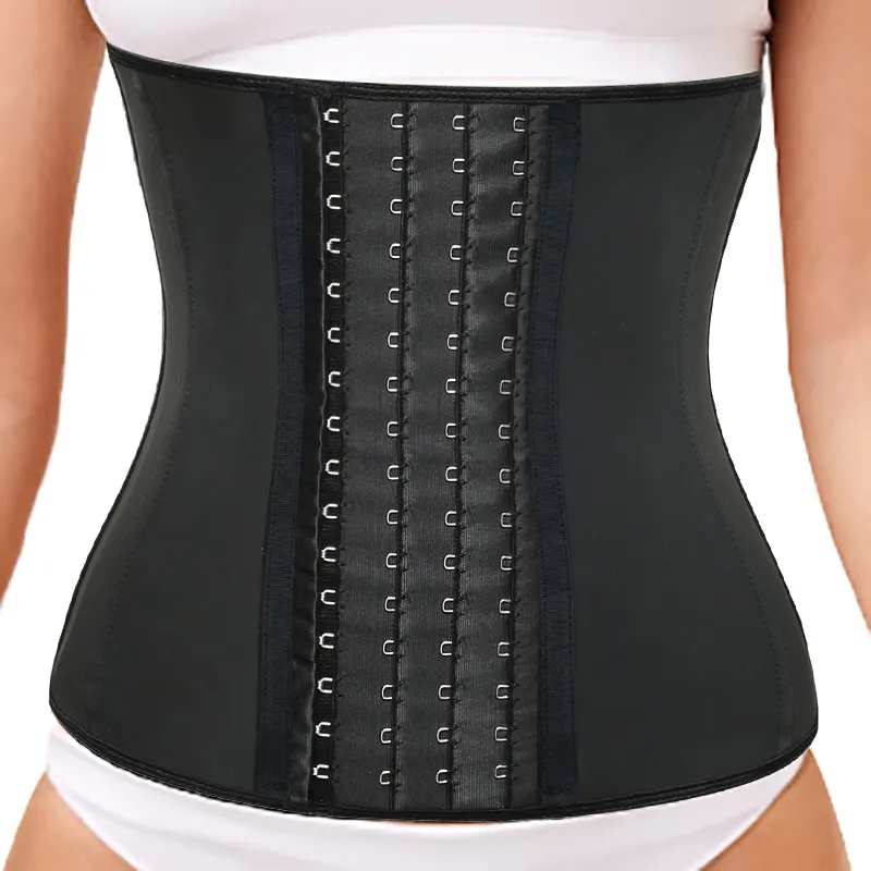custom women private label 9 13 25 steel bone neoprene latex faja body shaper cinchers belt waist trainer corset