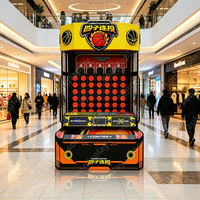 Jeu d'arcade de basket Songfa 4 en ligne, machine d'arcade sportive interactive à monnayeur, grand équipement de divertissement extérieur