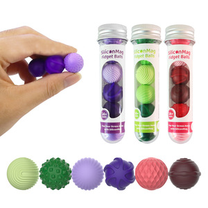 Ensemble de 6 globes en silicone anti-stress, qualité supérieure, directement de l'usine, pour soulager l'anxiété, jouet tactile à presser pour l'autisme - Product Image 3