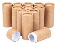 Tubes en carton kraft cylindriques personnalisés avec logo, de qualité alimentaire, pour emballage