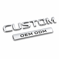 Emblème de voiture personnalisé en plastique ABS chromé 3D, autocollant de badge automobile personnalisé avec adhésif 3M pour la décoration extérieure du coffre