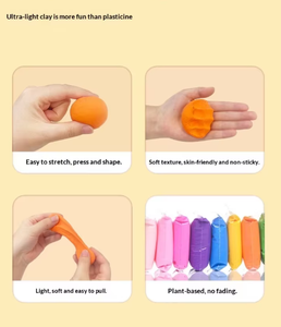 Fournisseur OEM – Kit d'art pour enfants : Pâte à modeler 4 couleurs avec outils de sculpture pour enfants, adultes, garçons et filles, Thème <span class=keywords><strong>Lapin</strong></span> et Jardin - Product Image 3