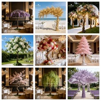 Nouvel Arbre Artificiel OLER en Soie Blanche, Fleurs de Cerisier Sakura, Décoration pour Mariage, Maison, Jardin, Nouvel An, Noël, Saint-Valentin